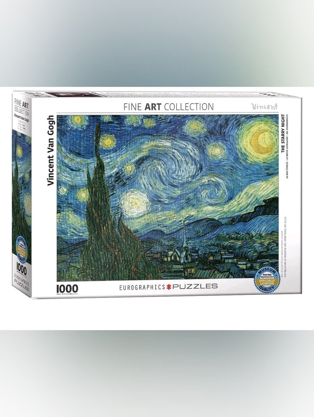 Eurographics: Starry Night by Vincent Van Gogh - 1000 Piece Puzzle - Adult Jigsa